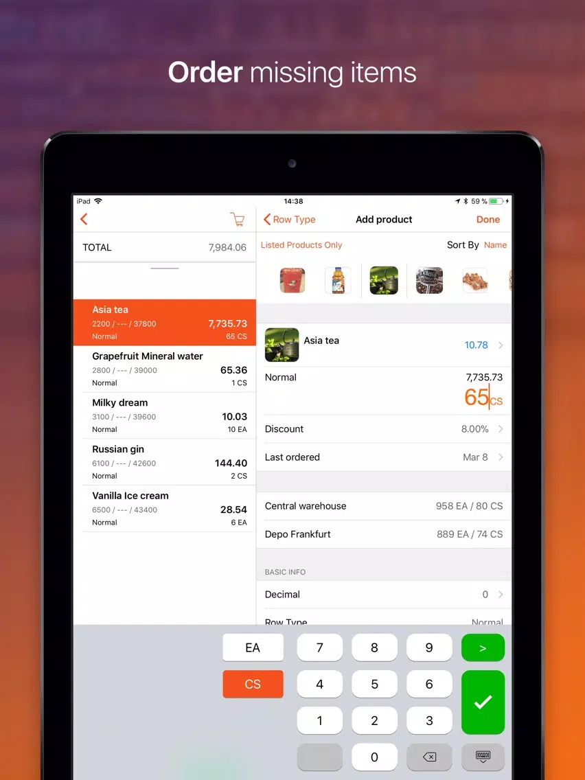 Screenshot di AFS Retail Execution 6.4 iPad 